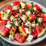 5-Minute Watermelon Feta Salad : Light & Refreshing