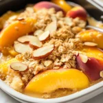 Air Fryer Peach Crisp