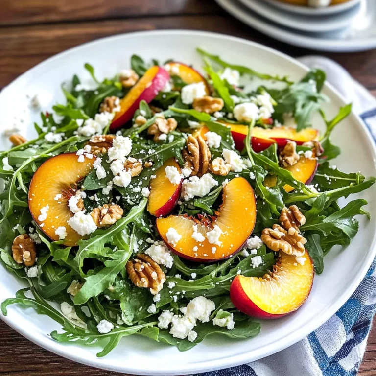 Arugula Nectarine Salad