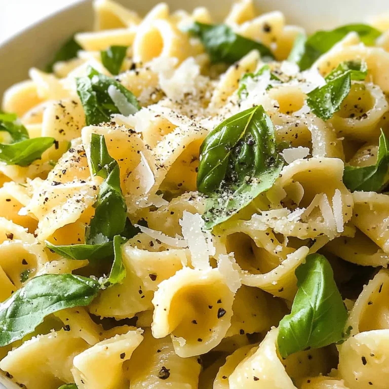 Basil Lemon Pasta Salad