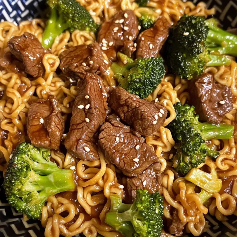 Beef and Broccoli Ramen Stir Fry
