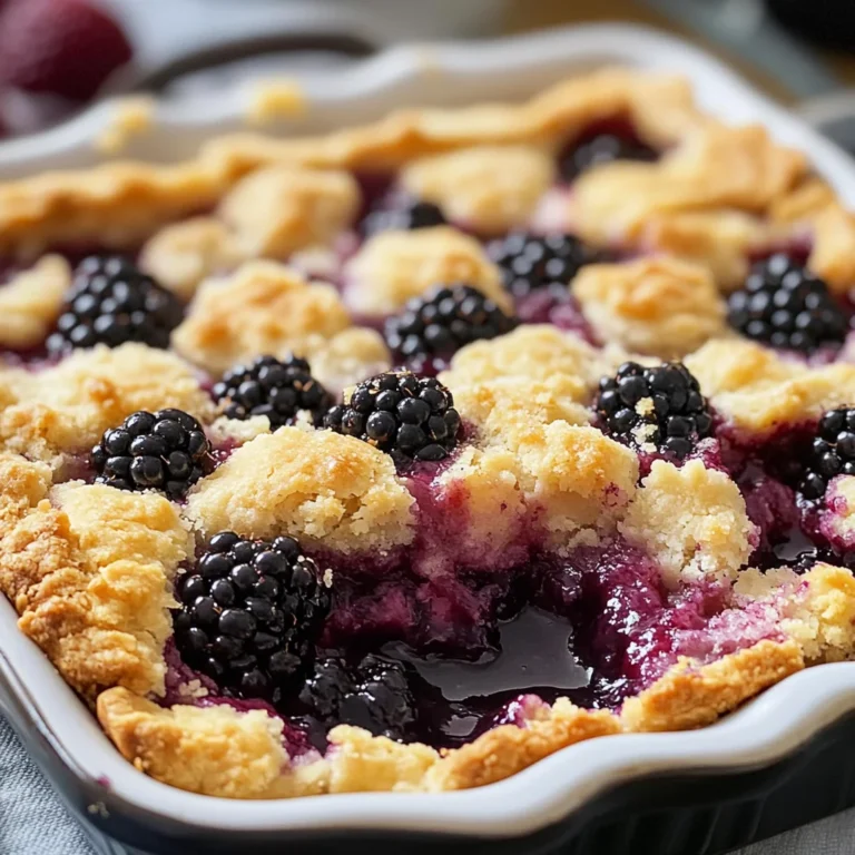 Blackberry Cobbler Recipe 🥧🍇