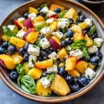 Blueberry Peach Feta Salad