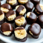 Chocolate Peanut Butter Banana Bites
