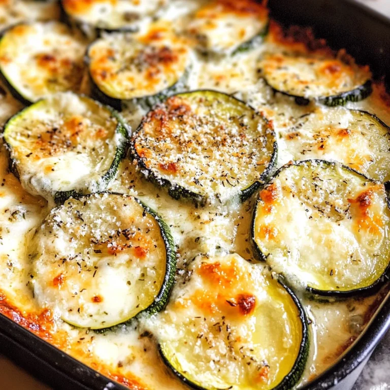 Creamy Parmesan Zucchini