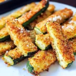 Crispy Breaded Air Fryer Zucchini Sticks