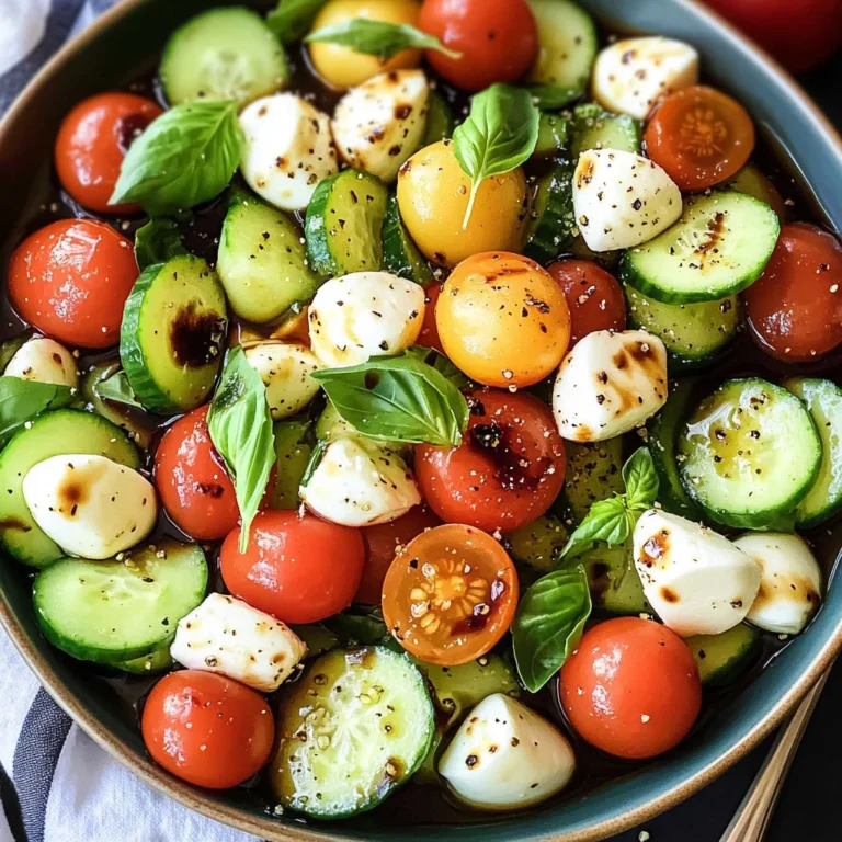 Cucumber Caprese Salad