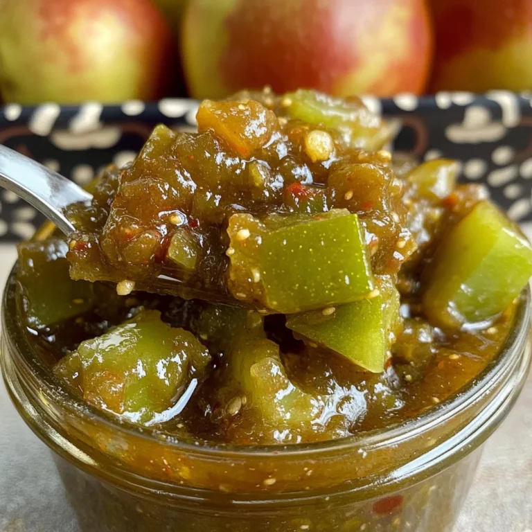 Easy Green Tomato Chutney