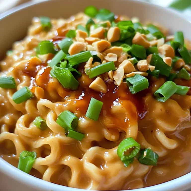 Easy Peanut Butter Ramen Noodles Recipe