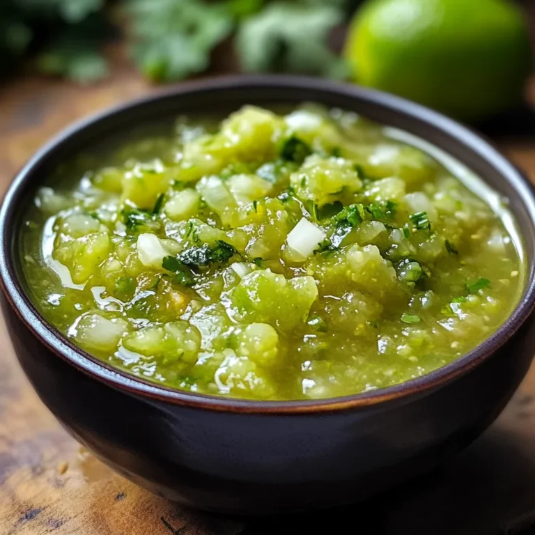 Green Tomato Salsa Verde
