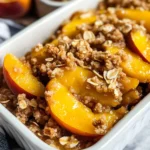 Healthy Peach Crumble