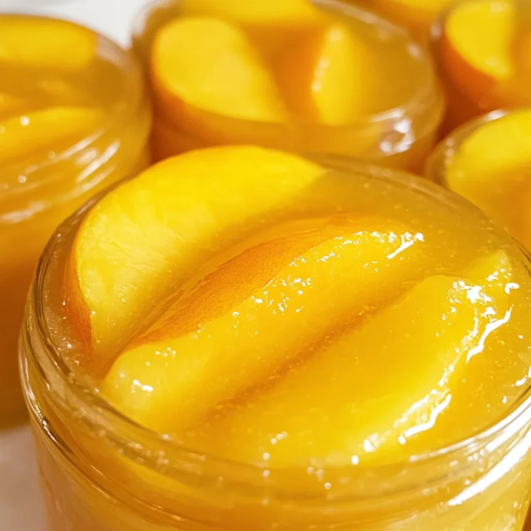 Homemade Canned Peach Pie Filling