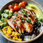Honey Chipotle Chicken Rice Bowls