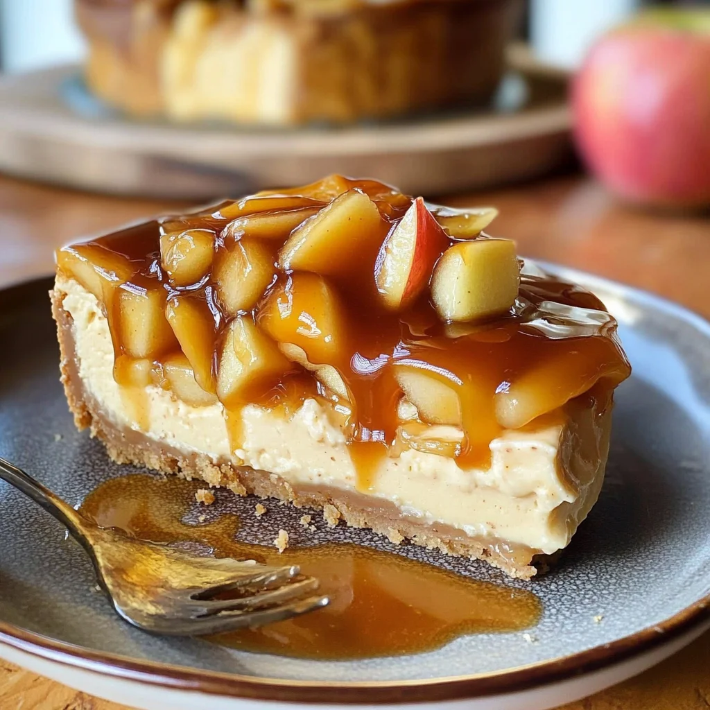 Karamell-Apfel-Käsekuchen
