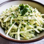 Kohlrabi Slaw with Cilantro, Jalapeño and Lime