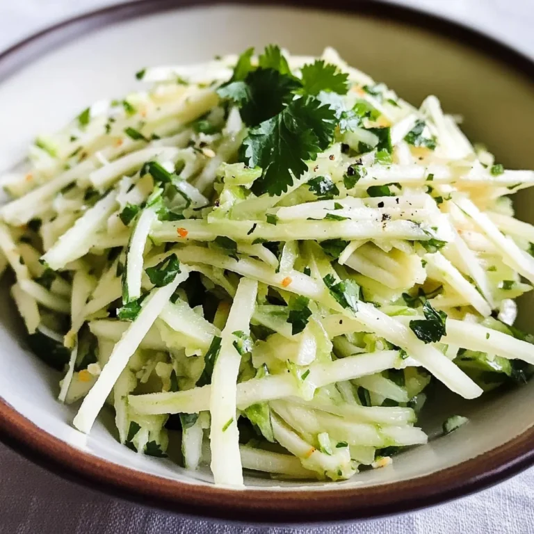 Kohlrabi Slaw with Cilantro, Jalapeño and Lime