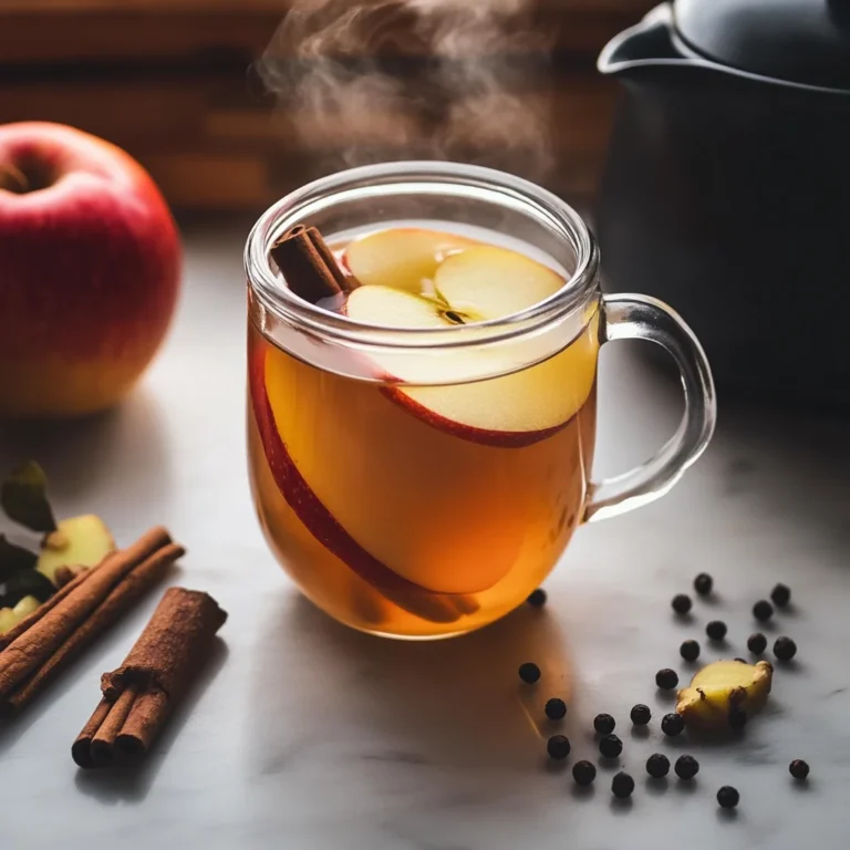Korean Apple Tea with Ginger and Cinnamon (Saegwa Cha)