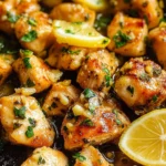 Lemon Garlic Chicken Bites