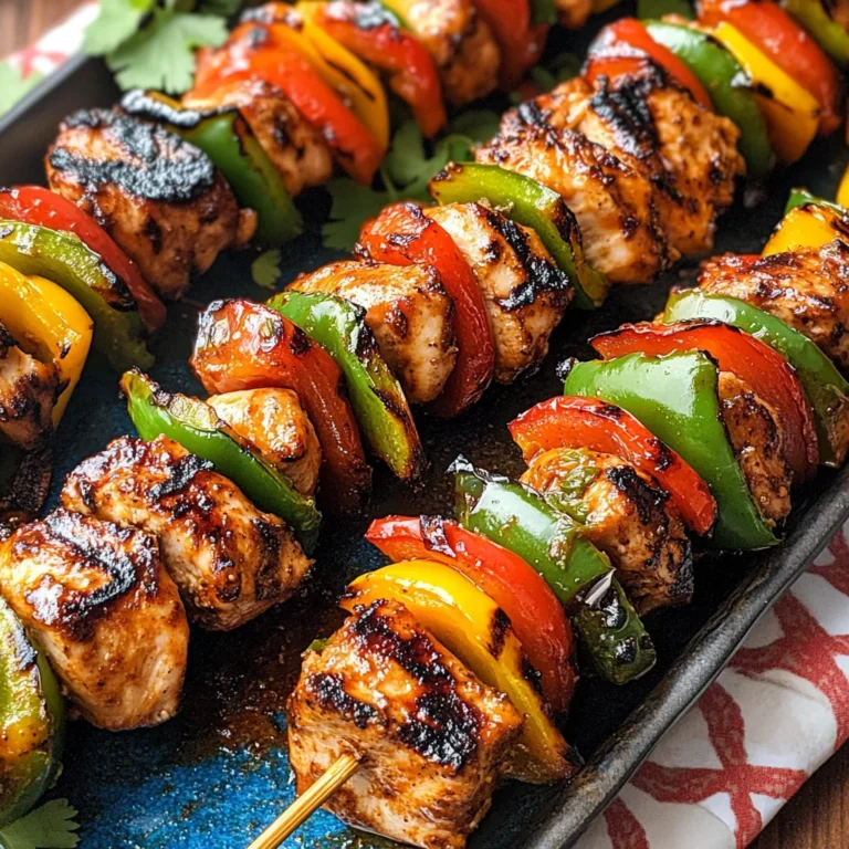 Mexican Barbecue Chicken Skewers