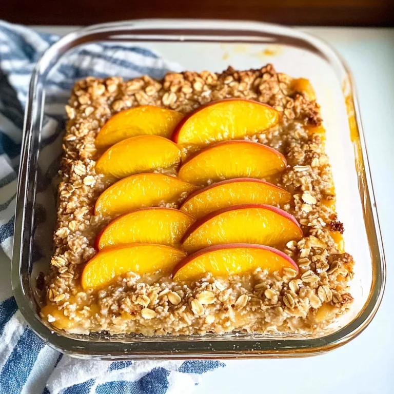 Peach Baked Oatmeal