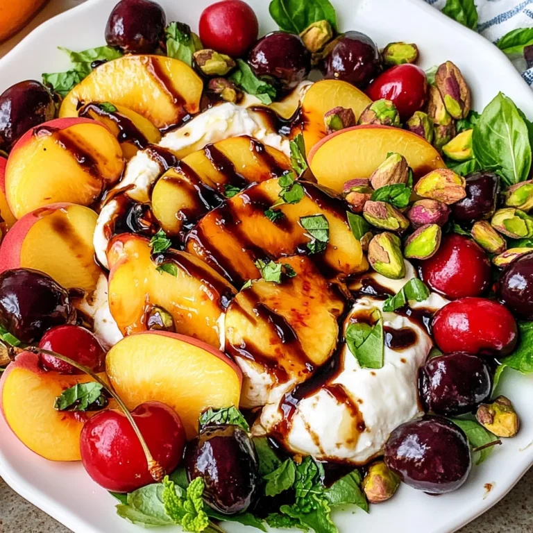 Peach Burrata Salad
