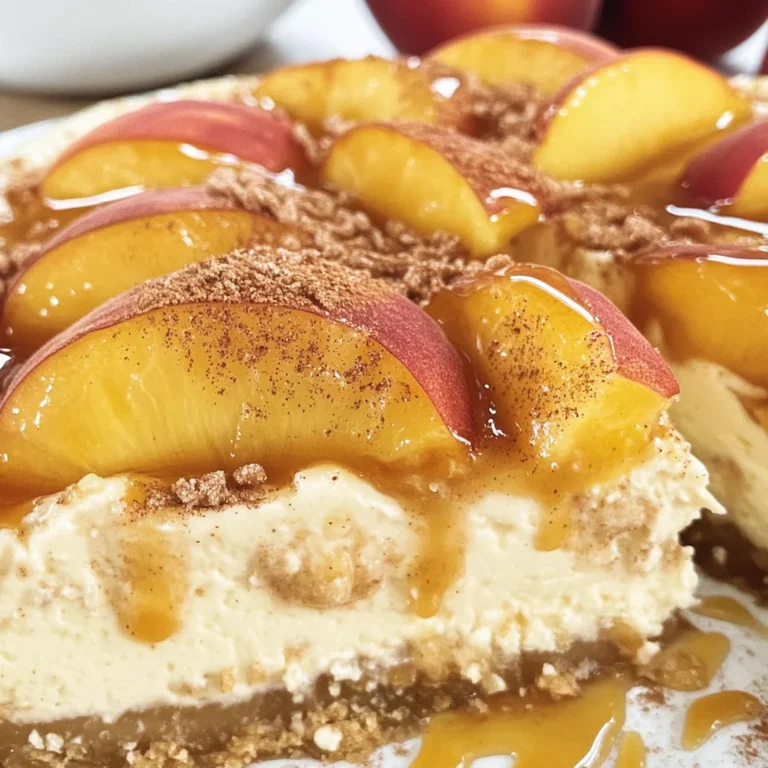 Peach Cobbler Cheesecake