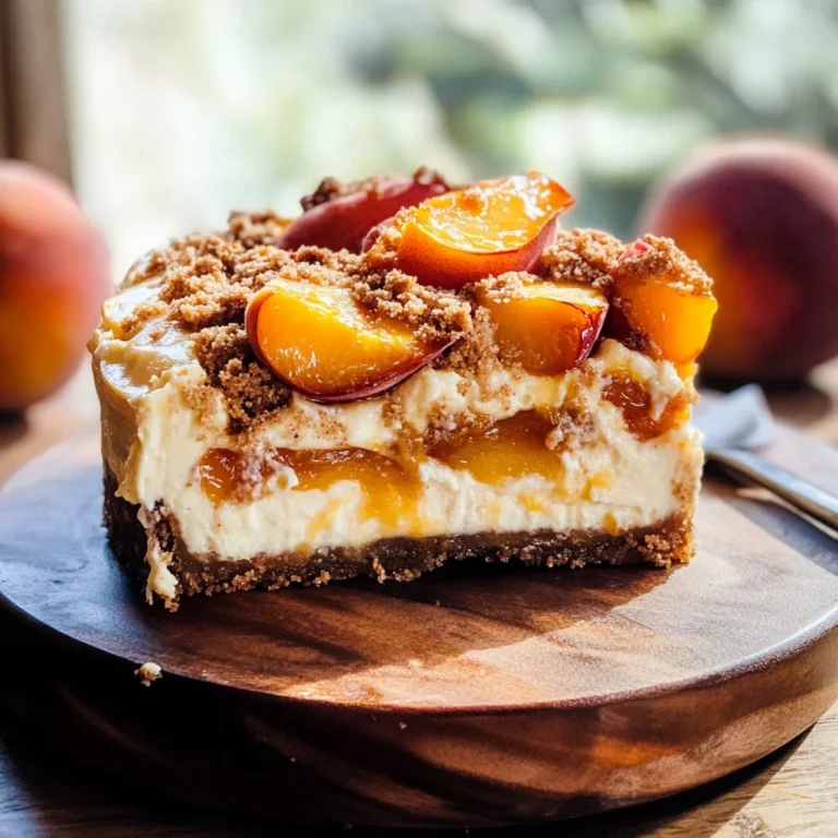 Peach Cobbler Cheesecake