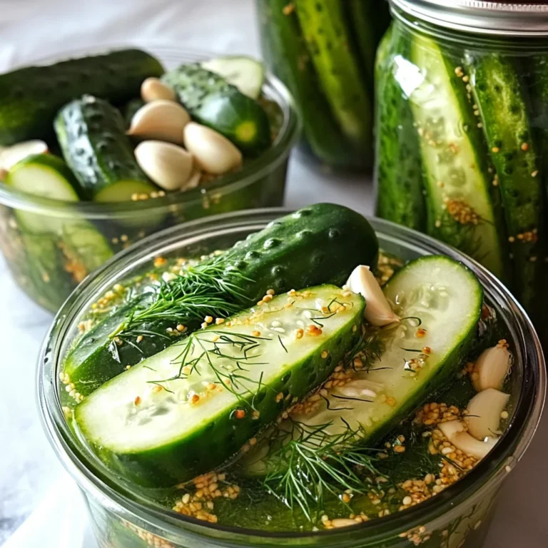 Refrigerator Dill Pickles