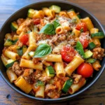 Rigatoni with Sausage, Tomatoes, and Zucchini