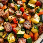 Skillet Sausage and Zucchini