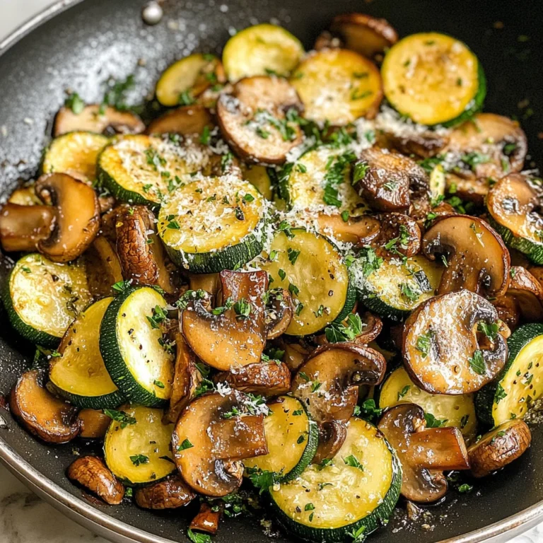 Skillet Zucchini and Mushrooms