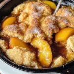 Southern Cast Iron Skillet Peach Cobbler