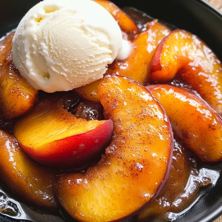 Spiced Caramelized Peaches