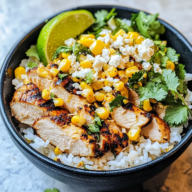 Street Corn Chicken Rice Bowl Recipe