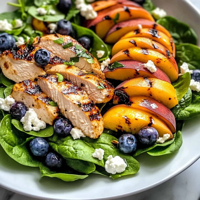 The Ultimate Grilled Peach Chicken Salad