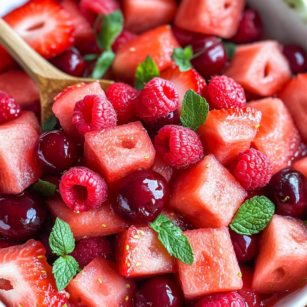 Watermelon Berry Fruit Salad