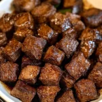 Air Fryer Juicy Steak Bites