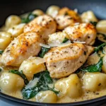 Creamy Garlic Chicken Gnocchi Skillet