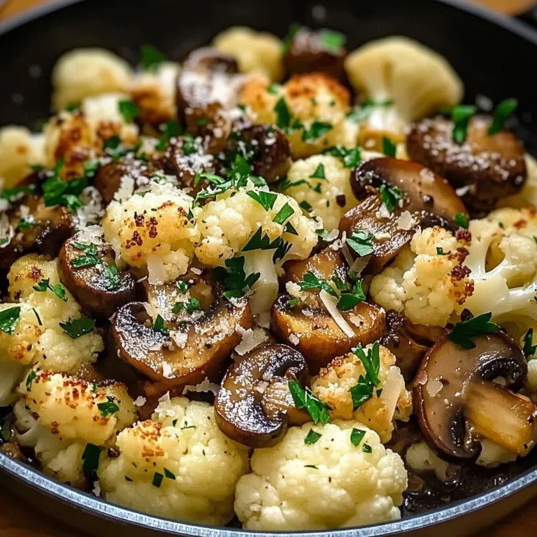 Garlic Cauliflower Mushroom Skillet: Quick & Delicious Dish