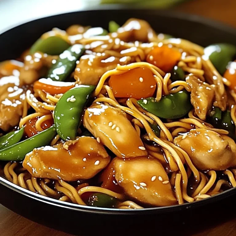 Garlic Chicken Lo Mein