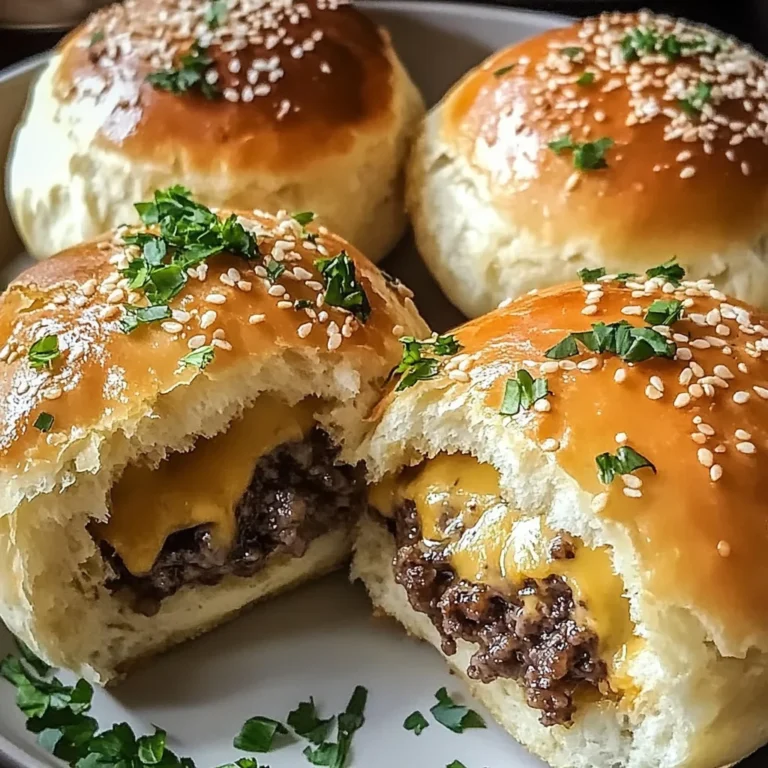 Garlic Parmesan Cheeseburger Bombs