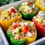 Greek Chicken Stuffed Peppers