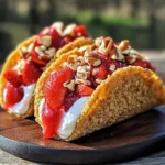 Strawberry Crunch Cheesecake Tacos