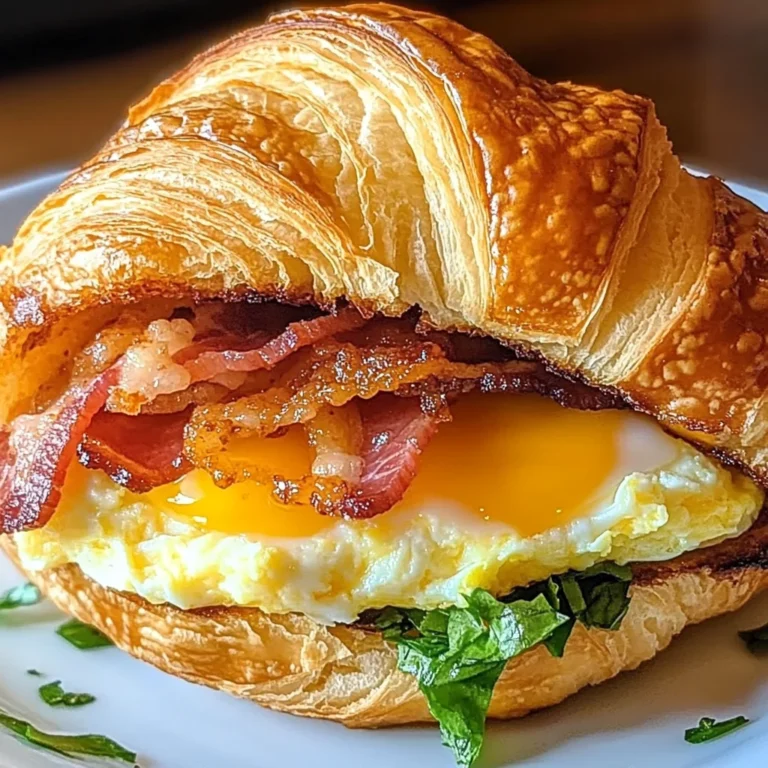 Breakfast Croissant Sandwich
