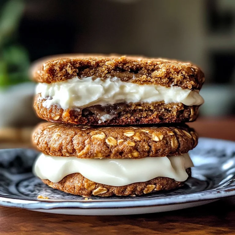 Gingerbread Oatmeal Cream Pies